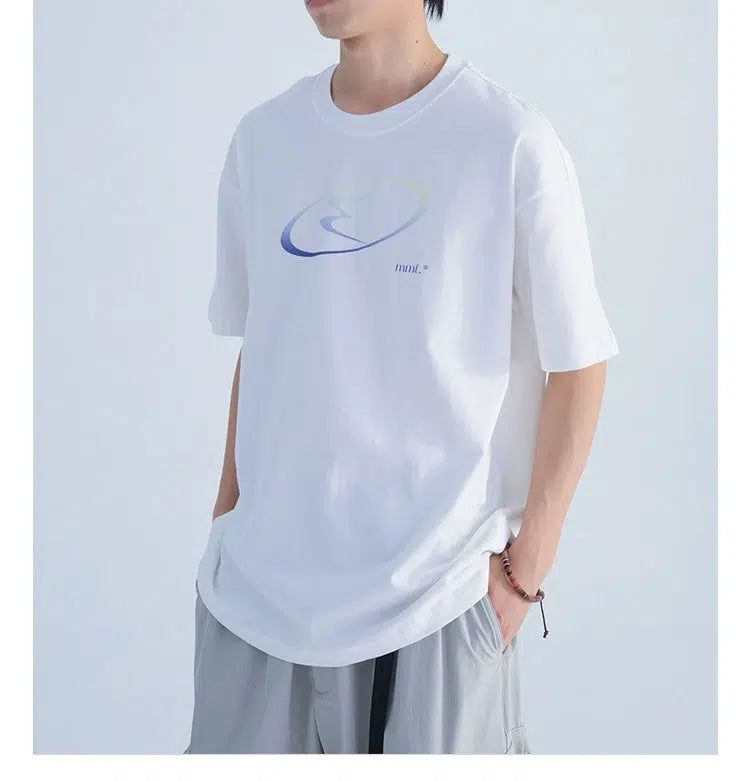 Iridiscent Color Overlay T-Shirt Korean Street Fashion T-Shirt By Mentmate Shop Online at OH Vault