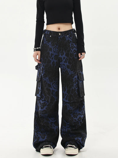 Leopard Print Cargo Pants Korean Street Fashion Pants By Blacklists Shop Online at OH Vault