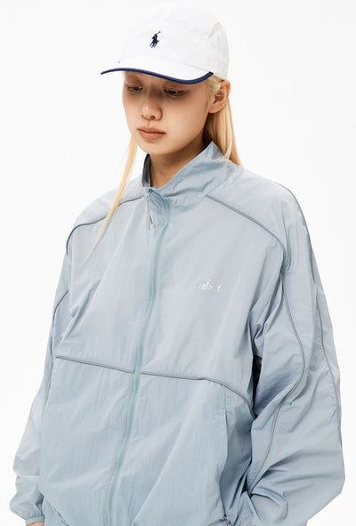 Athleisure Thin Lines Windbreaker Jacket Korean Street Fashion Jacket By Nothing But Chill Shop Online at OH Vault
