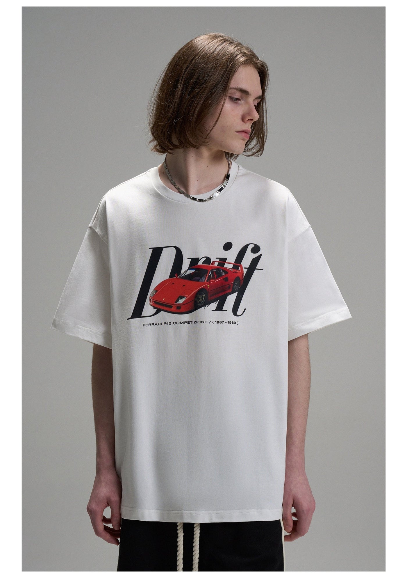 Drift Car Graphic T-Shirt Korean Street Fashion T-Shirt By Lost CTRL Shop Online at OH Vault