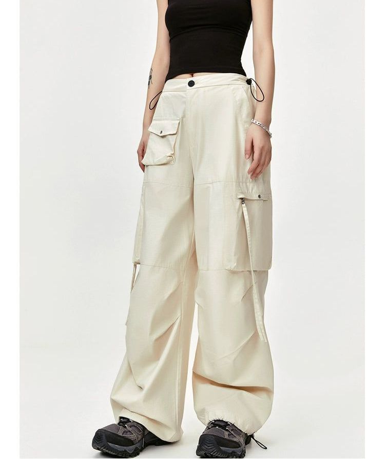 Loose Fit Cuffs Cargo Pants Korean Street Fashion Pants By Made Extreme Shop Online at OH Vault