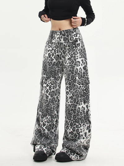 B&W Leopard Print Pants Korean Street Fashion Pants By Blacklists Shop Online at OH Vault