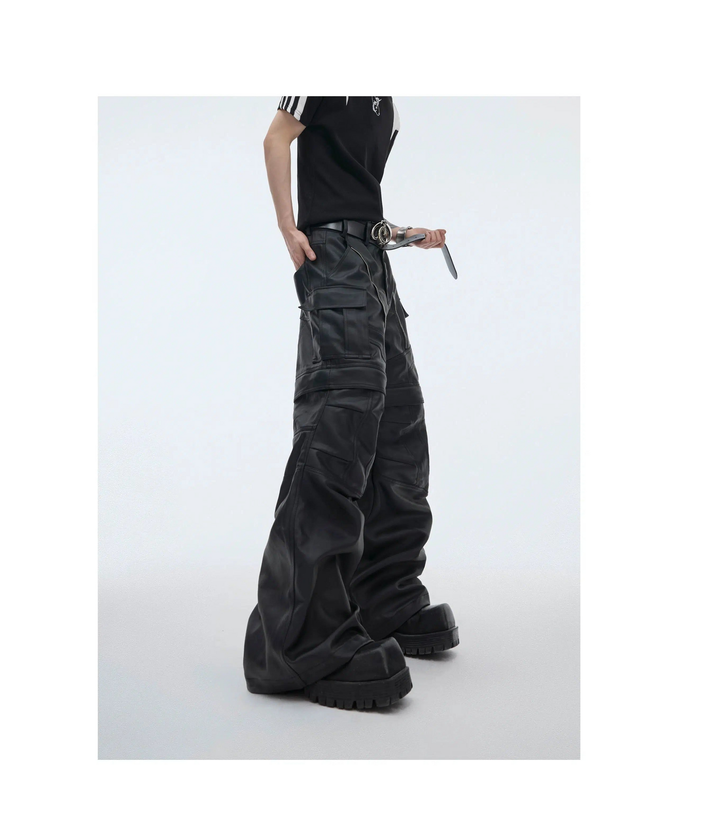 Zipped Detachable Leather Pants Korean Street Fashion Pants By Argue Culture Shop Online at OH Vault