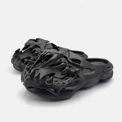 Skeletal Fang Slides Korean Street Fashion Slides By Made Extreme Shop Online at OH Vault