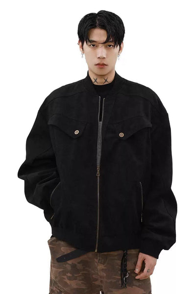 Structured Multi-Zipped Jacket Korean Street Fashion Jacket By Mr Nearly Shop Online at OH Vault