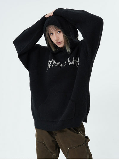 Centipede Knit Hoodie Korean Street Fashion Hoodie By 77Flight Shop Online at OH Vault