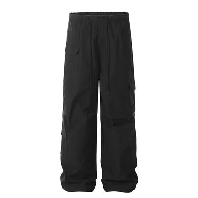 Clean Fit Multi-Pocket Cargo Pants Korean Street Fashion Pants By A PUEE Shop Online at OH Vault