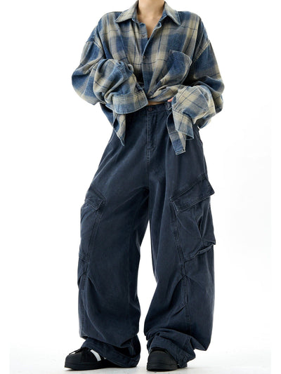 Baggy Pleats Cargo Pants Korean Street Fashion Pants By MaxDstr Shop Online at OH Vault