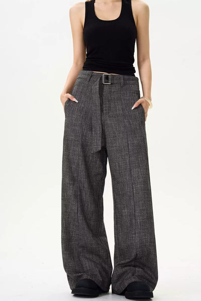 Waist Belt Formal Trousers Korean Street Fashion Trousers By MaxDstr Shop Online at OH Vault