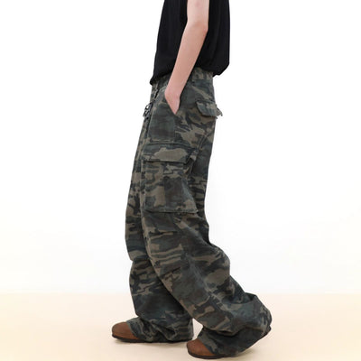 Loose Camouflage Cargo Style Jeans Korean Street Fashion Jeans By Mr Nearly Shop Online at OH Vault