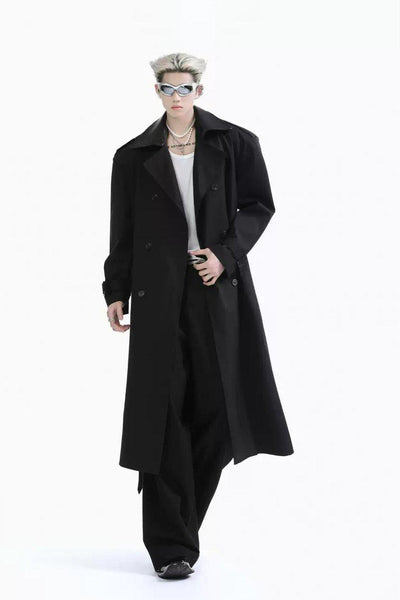 Classic Relaxed Fit Trench Coat Korean Street Fashion Long Coat By Turn Tide Shop Online at OH Vault