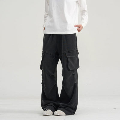 Side Pockets Emphasis Cargo Pants Korean Street Fashion Pants By A PUEE Shop Online at OH Vault