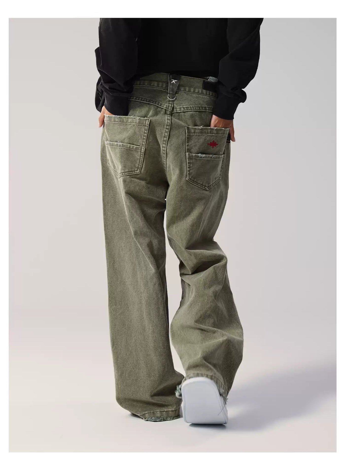 Loose Fit Washed Workwear Jeans Korean Street Fashion Jeans By Remedy Shop Online at OH Vault