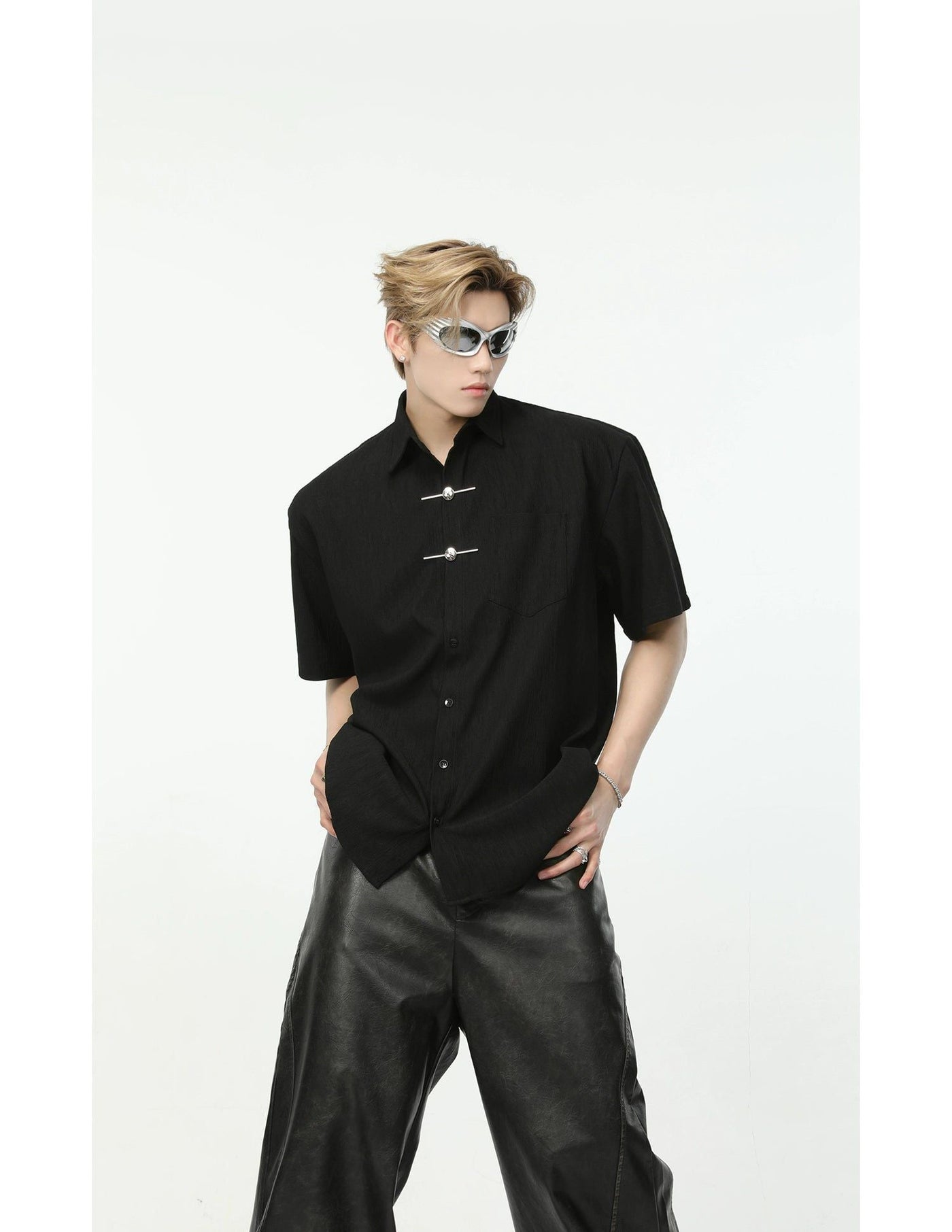 Asian Style Link Shirt Korean Street Fashion Shirt By Turn Tide Shop Online at OH Vault