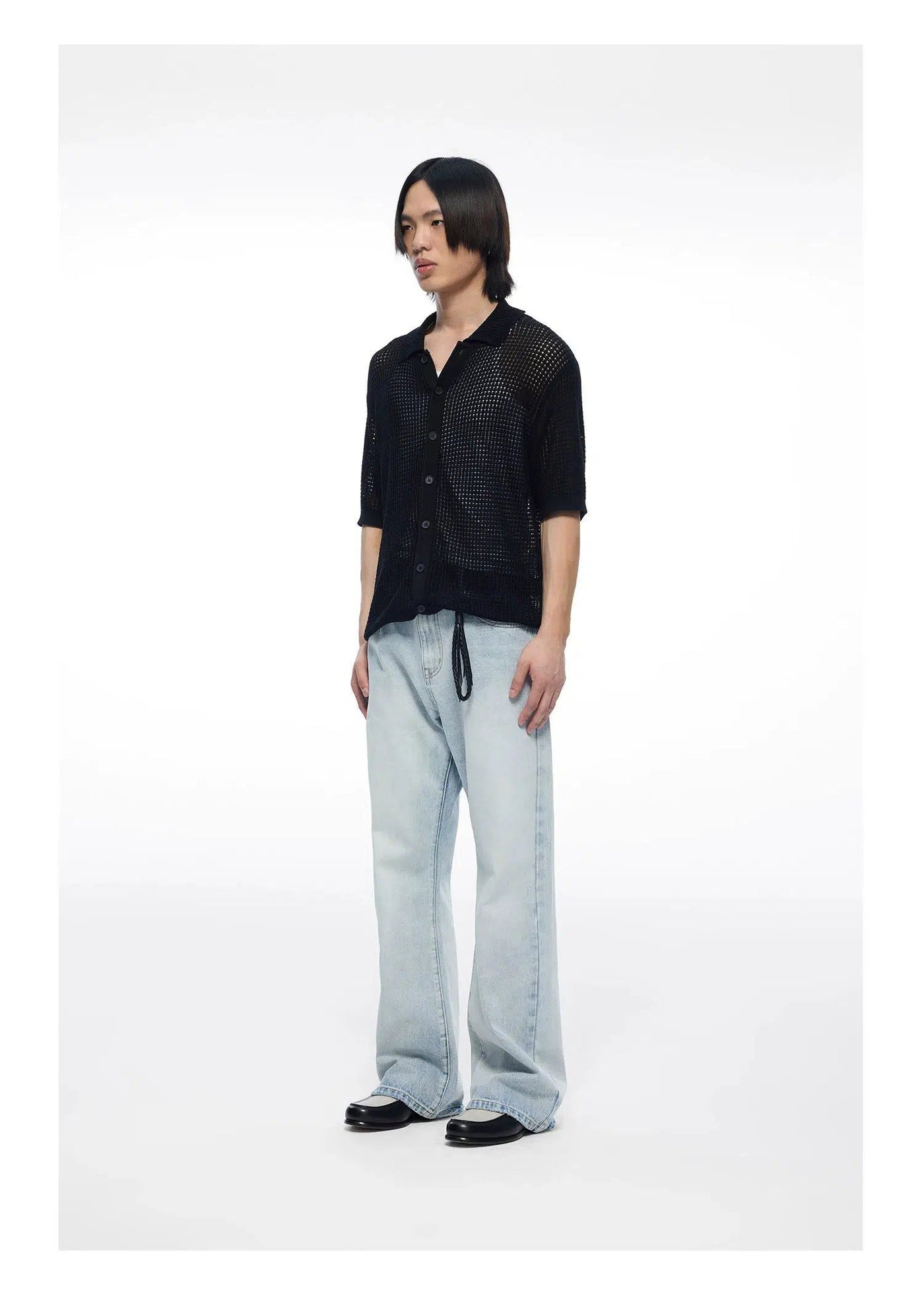 Light Washed Buttoned Jeans Korean Street Fashion Jeans By Terra Incognita Shop Online at OH Vault