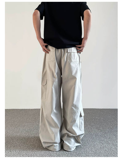 Clean Fit Multi-Pocket Cargo Pants Korean Street Fashion Pants By A PUEE Shop Online at OH Vault