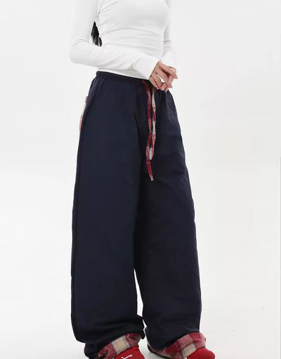 Plaid Garter and Splice Pants Korean Street Fashion Pants By Blacklists Shop Online at OH Vault