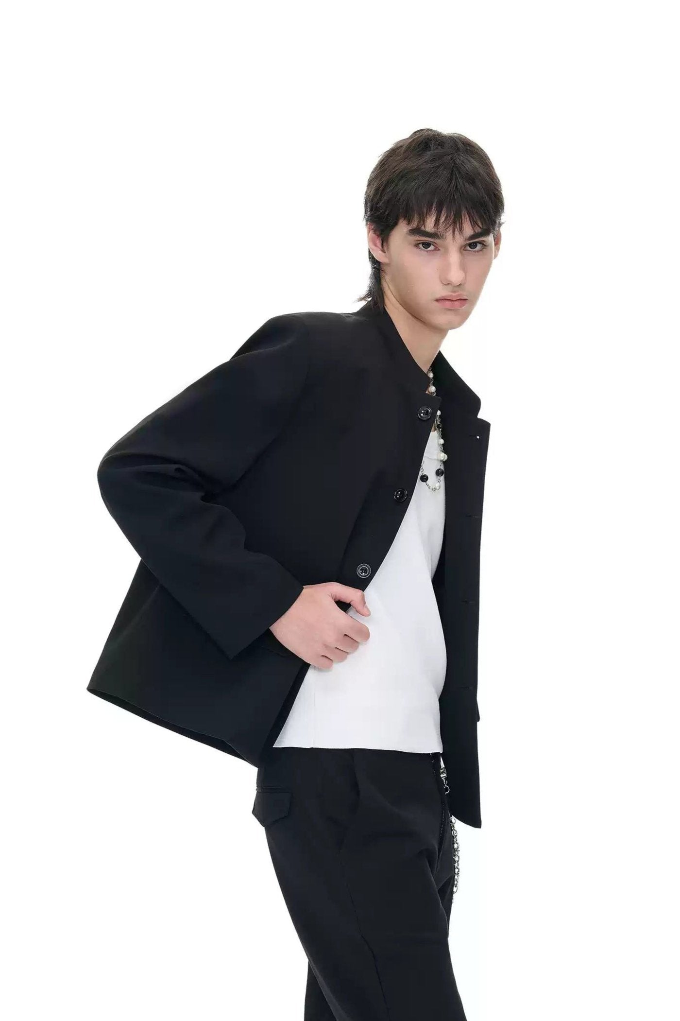 Flap Pocket Boxy Blazer Korean Street Fashion Blazer By Terra Incognita Shop Online at OH Vault