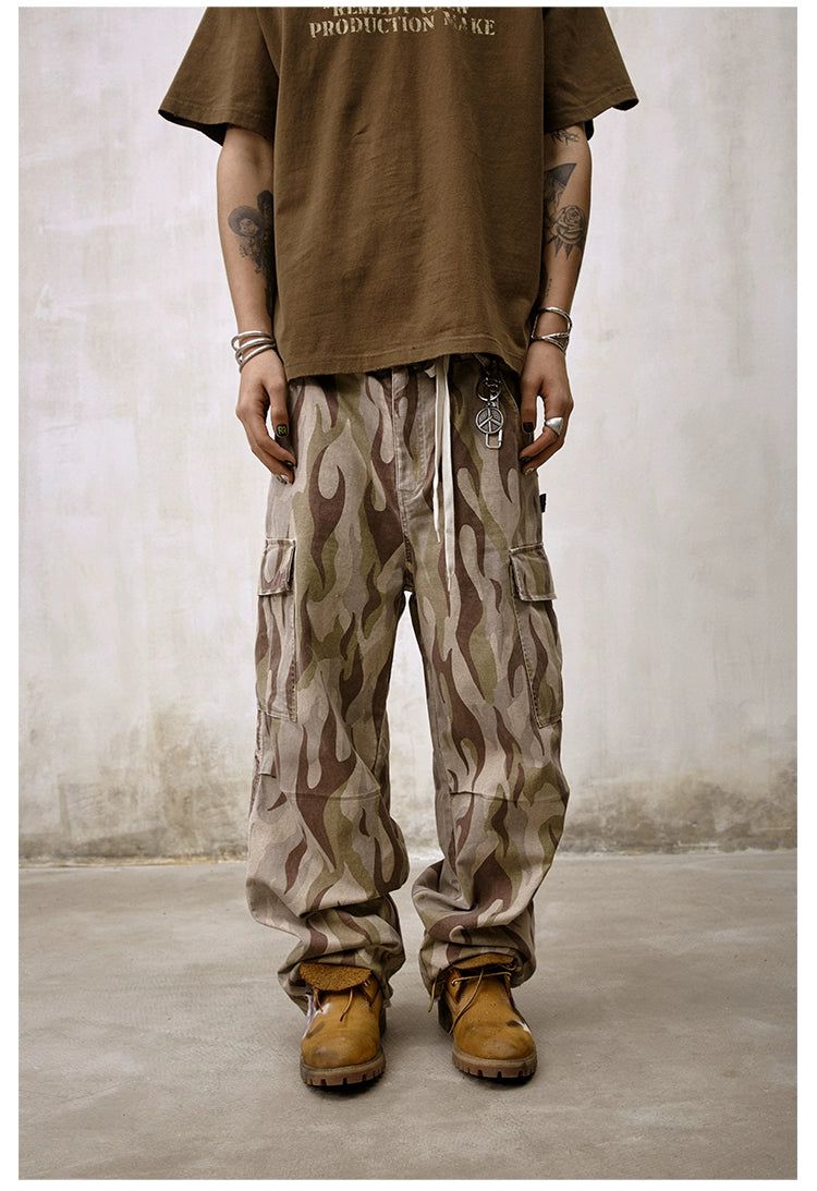 Blades Camouflage Cargo Jeans Korean Street Fashion Jeans By Remedy Shop Online at OH Vault