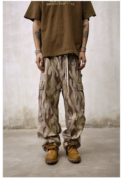 Blades Camouflage Cargo Jeans Korean Street Fashion Jeans By Remedy Shop Online at OH Vault