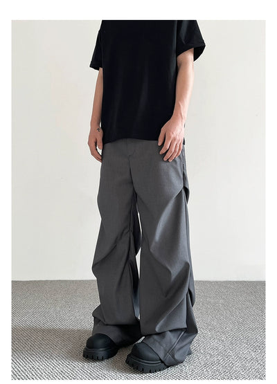 Folded Emphasis Detail Pants Korean Street Fashion Pants By A PUEE Shop Online at OH Vault