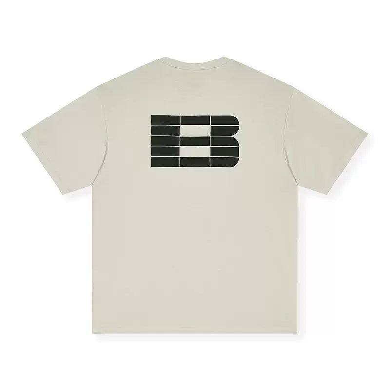 Block Detail Letter T-Shirt Korean Street Fashion T-Shirt By Boneless Shop Online at OH Vault