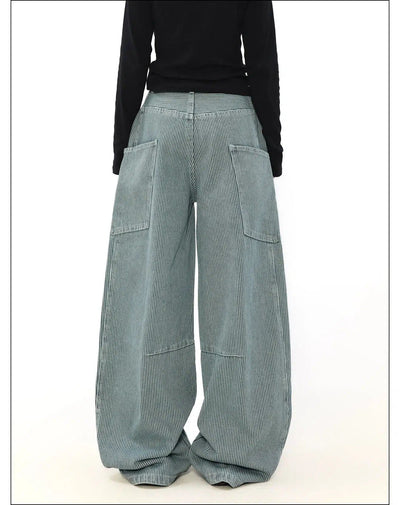 Thin Stripes Machete Jeans Korean Street Fashion Jeans By Mr Nearly Shop Online at OH Vault