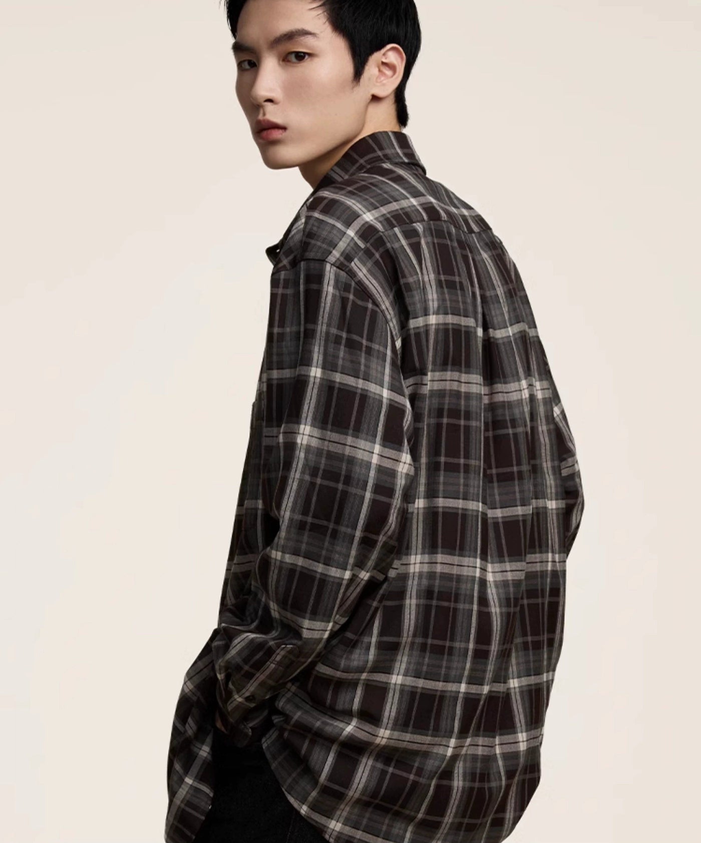 Vintage Plaid Versatile Shirt Korean Street Fashion Shirt By Opicloth Shop Online at OH Vault