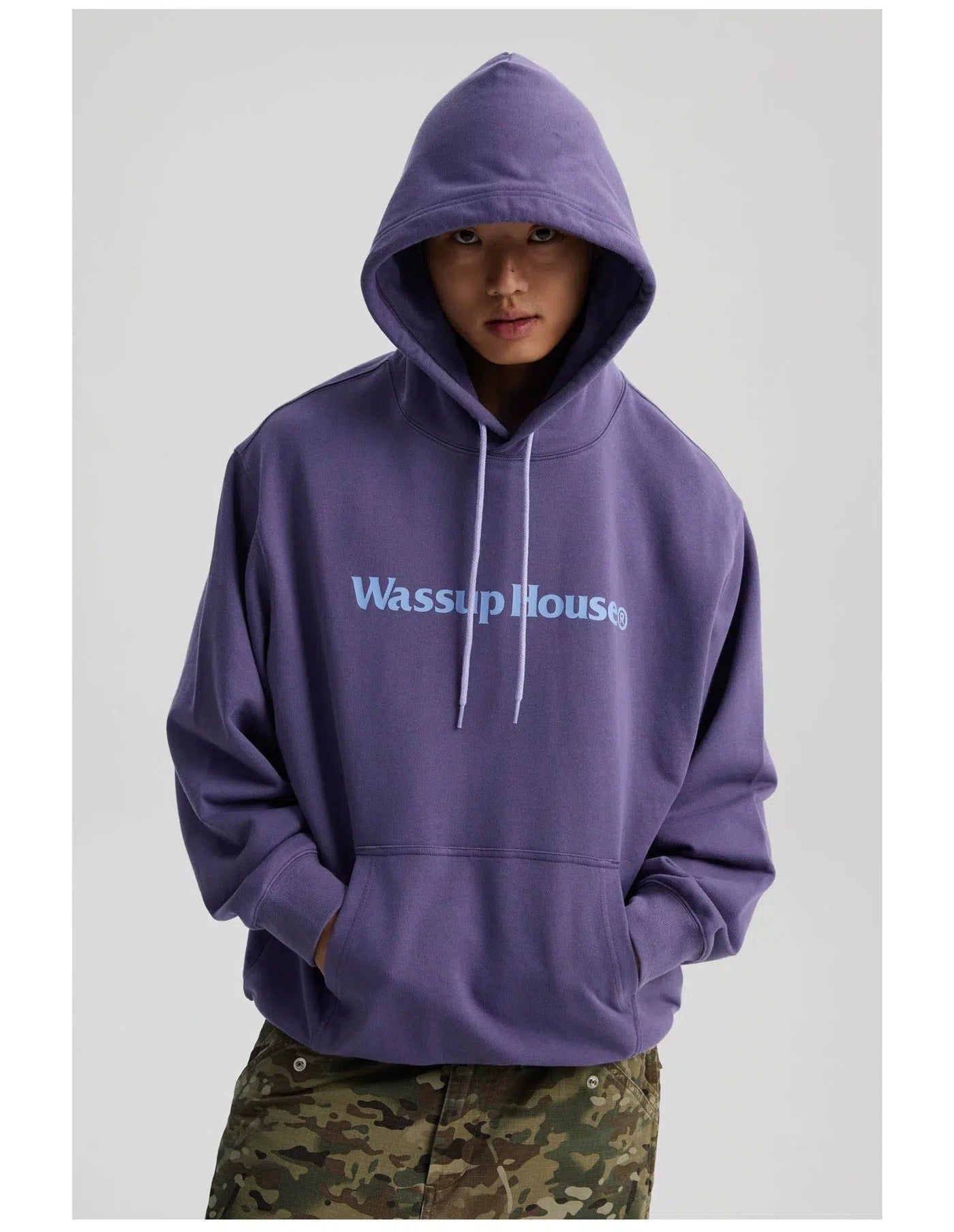 Basic Logo Print Hoodie Korean Street Fashion Hoodie By WASSUP Shop Online at OH Vault