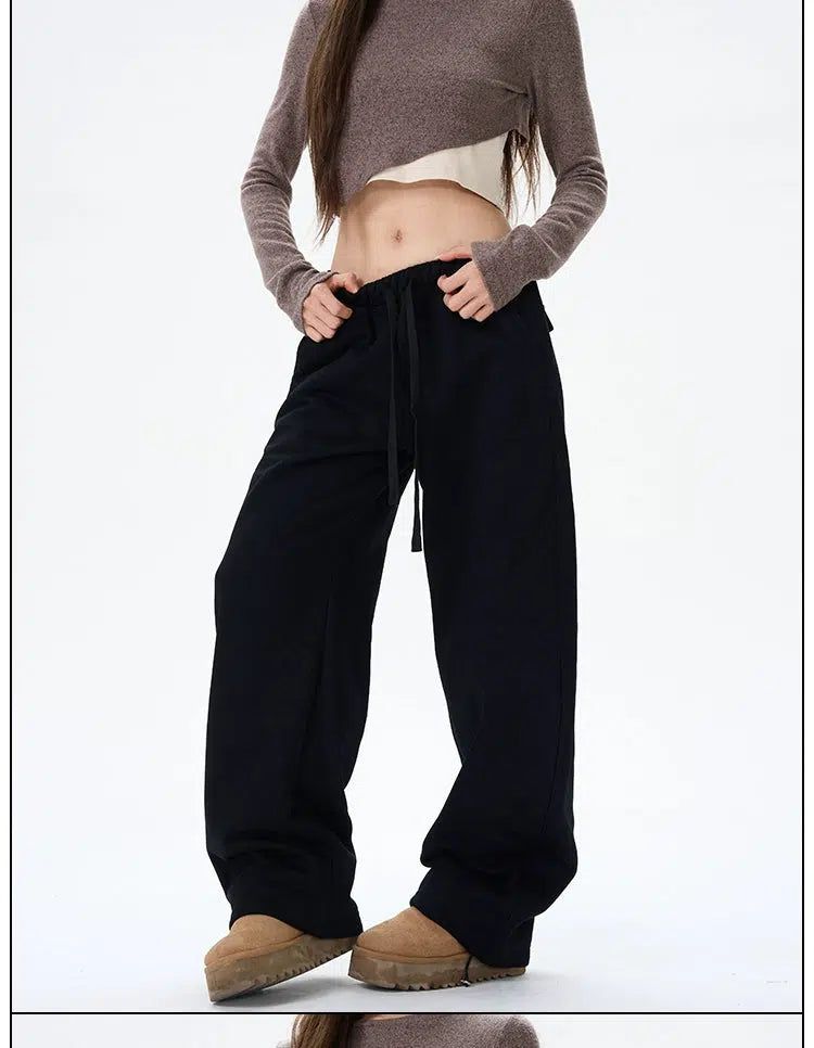 Waistband Sports Sweatpants Korean Street Fashion Pants By 77Flight Shop Online at OH Vault