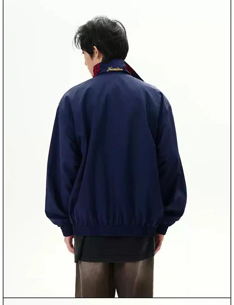 Casual Three-Bar Sports Jacket Korean Street Fashion Jacket By 77Flight Shop Online at OH Vault