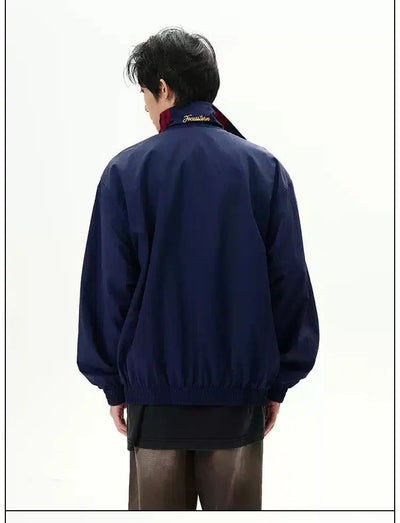 Casual Three-Bar Sports Jacket Korean Street Fashion Jacket By 77Flight Shop Online at OH Vault