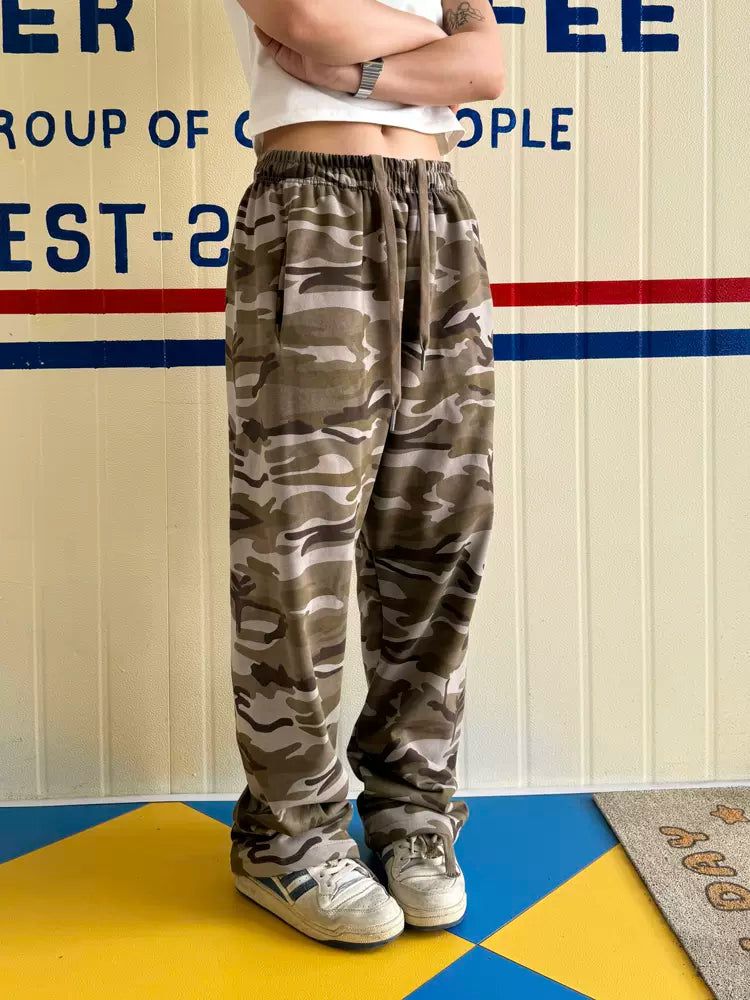 Drawstring Camouflage Sweatpants Korean Street Fashion Pants By Made Extreme Shop Online at OH Vault