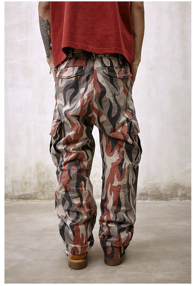 Blades Camouflage Cargo Jeans Korean Street Fashion Jeans By Remedy Shop Online at OH Vault