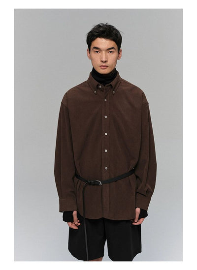 Buttoned Detail Versatile Shirt Korean Street Fashion Shirt By NANS Shop Online at OH Vault