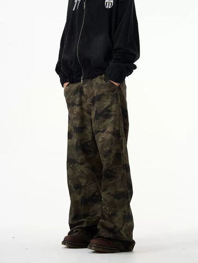 Side Pockets Camouflage Pants Korean Street Fashion Pants By 77Flight Shop Online at OH Vault