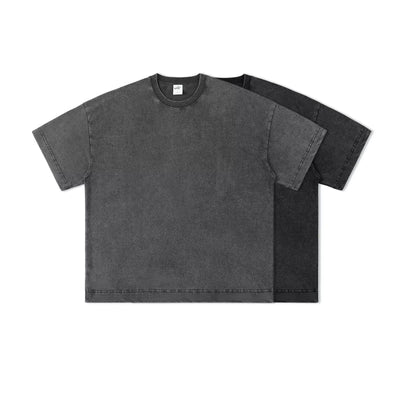 Washed Boxy Fit T-Shirt Korean Street Fashion T-Shirt By IDLT Shop Online at OH Vault