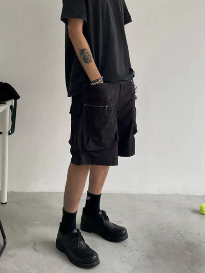 Workwear Side Pockets Shorts Korean Street Fashion Shorts By In Knots Shop Online at OH Vault