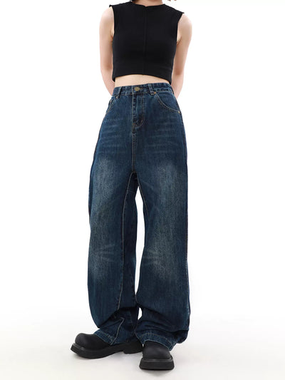 Subtle Fade Versatile Jeans Korean Street Fashion Jeans By Mr Nearly Shop Online at OH Vault