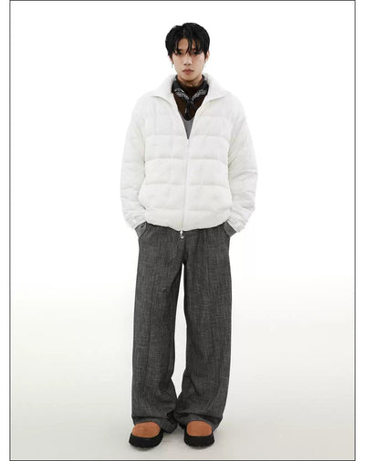 Versatile Quilted Puffer Jacket Korean Street Fashion Jacket By Mr Nearly Shop Online at OH Vault