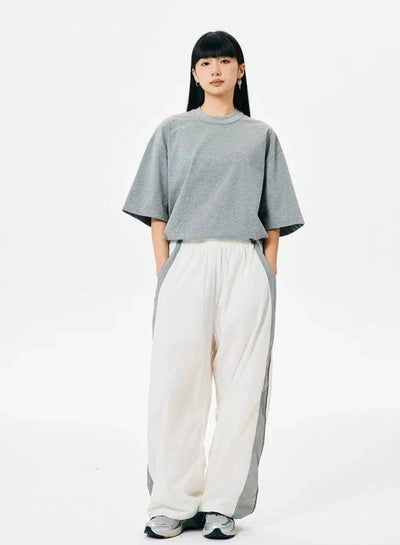 Spliced Side Track Pants Korean Street Fashion Pants By Nothing But Chill Shop Online at OH Vault