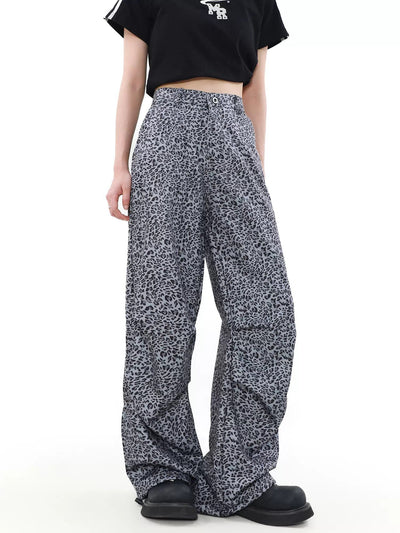 Drapey Animal Print Pants Korean Street Fashion Pants By Mr Nearly Shop Online at OH Vault