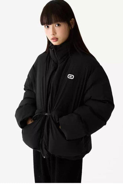 Side Pockets Versatile Puffer Jacket Korean Street Fashion Jacket By Crying Center Shop Online at OH Vault