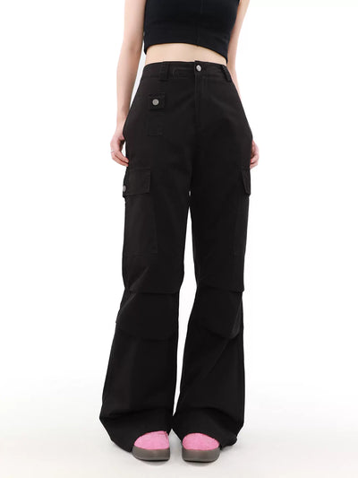 Buttoned Pockets Workwear Pants Korean Street Fashion Pants By Mr Nearly Shop Online at OH Vault