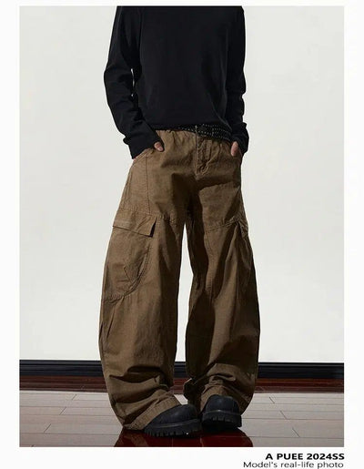 Big Pocket Machete Cargo Pants Korean Street Fashion Pants By A PUEE Shop Online at OH Vault