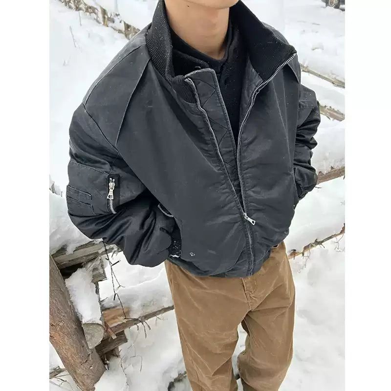 Ruched Sleeves Puffer Jacket Korean Street Fashion Jacket By Made Extreme Shop Online at OH Vault