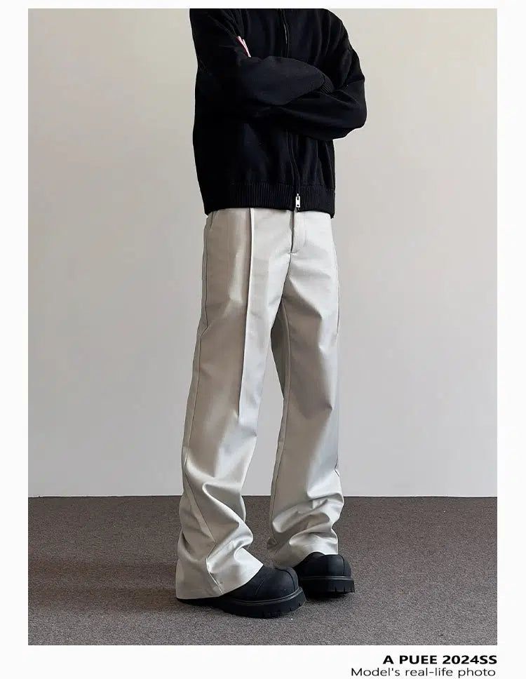 Asymmetric Seam Lines Pants Korean Street Fashion Pants By A PUEE Shop Online at OH Vault