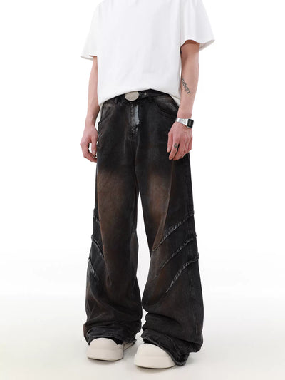 Side Blade Seams Jeans Korean Street Fashion Jeans By Mr Nearly Shop Online at OH Vault