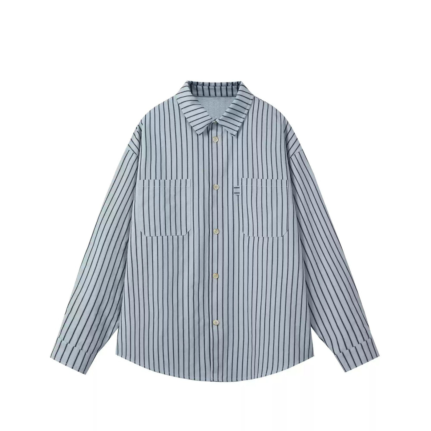 Vertical Striped Pocket Shirt Korean Street Fashion Shirt By MaxDstr Shop Online at OH Vault