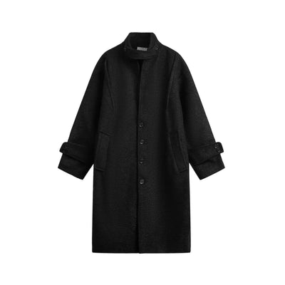 Four-Buttons Casual Fit Long Coat Korean Street Fashion Long Coat By Dark Fog Shop Online at OH Vault